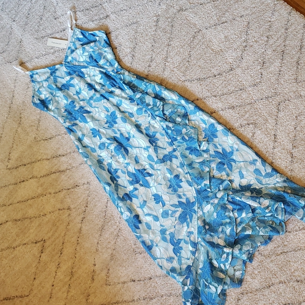 Francesca's Blue Lace Dress